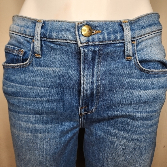 FRAME Denim Le Nouveau Straight Cropped Jeans Size 29 - Picture 2 of 14